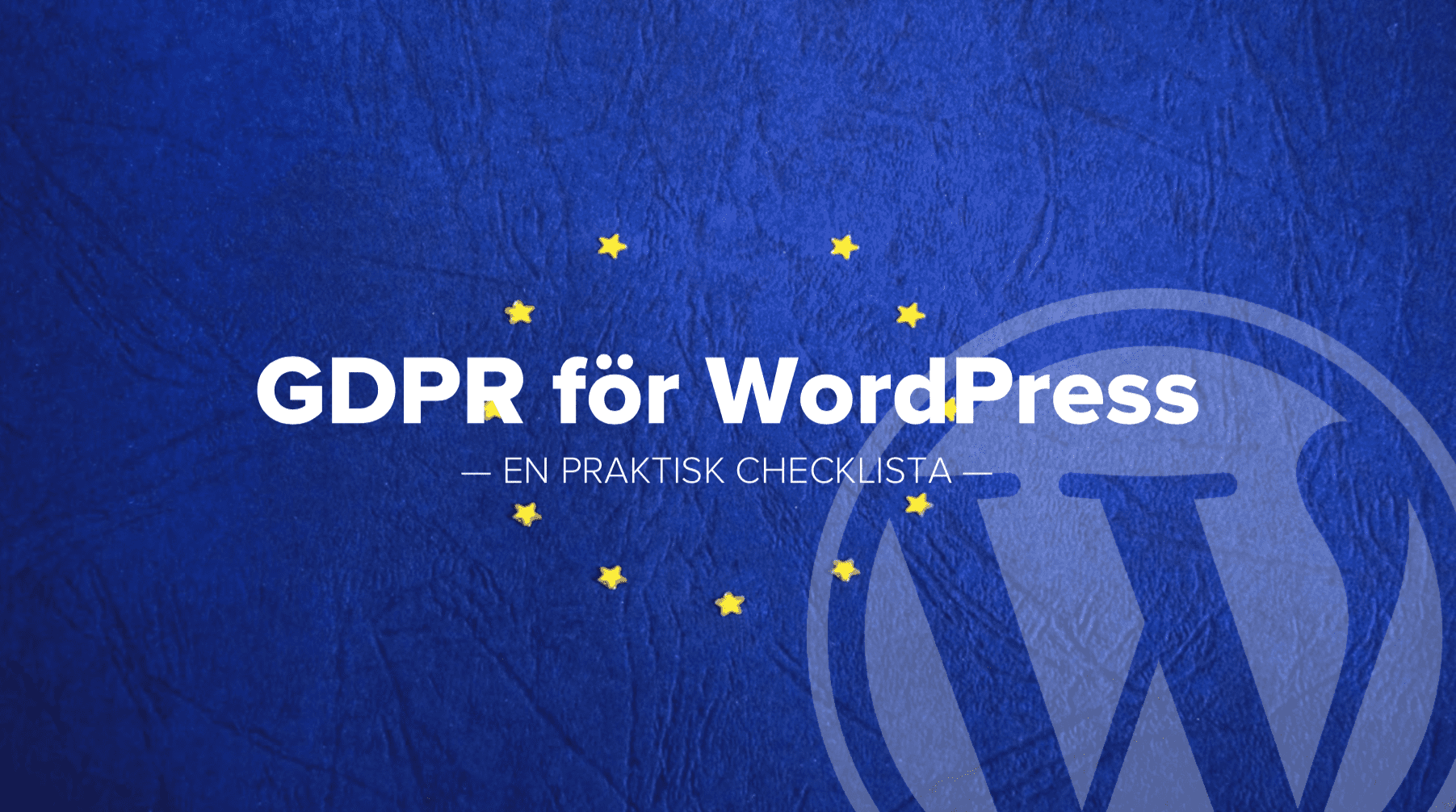 GDPR för WordPress